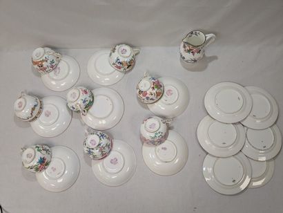 MINTON et CAULDON, ANGLETERRE. Lot de pièces...