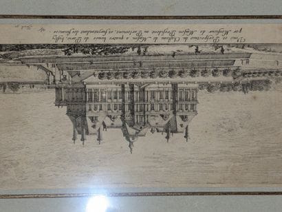 Lot comprenant deux gravures du château de...