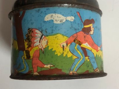 Vintage toy from the 1920s–1940s, a hand-cranked...