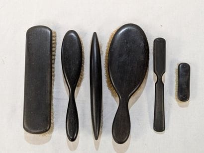 Ensemble de 6 brosses de toilettes en bois...