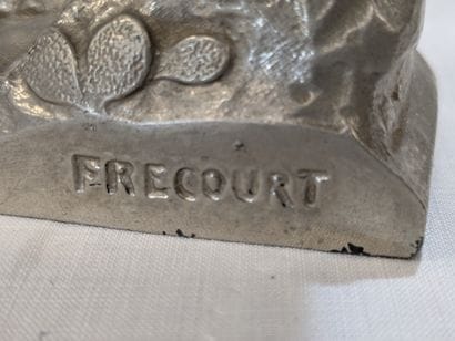 FRECOURT Metal figurine depicting a panther....