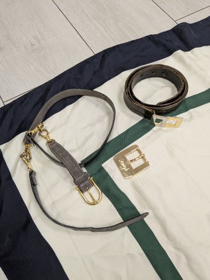 Lot comprenant deux ceintures (une Dior,...