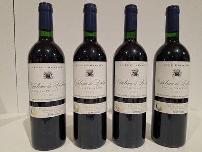 4 bouteilles de Château de Lestiac - 1ère...