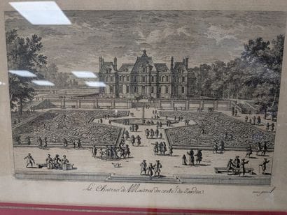 Lot de trois gravures comprenant deux vues...