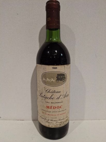 1 bouteille de Château Patache d'Aux 1983...
