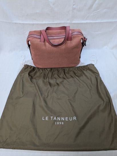 LE TANNEUR Sac à main en suédine, cuir et...