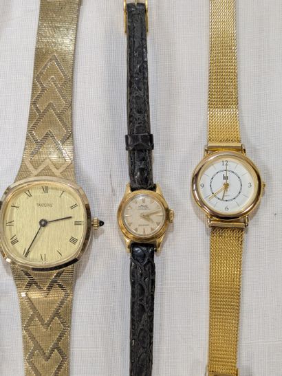 Lot de seize montres bracelet dame et homme,...