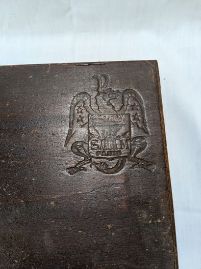 Ancien coffret en bois pour les pastels MACLEROCHE....