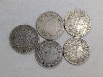 France. Set of silver coins consisting of...