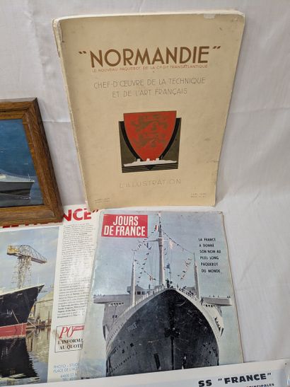 A collection on the theme of ocean liners,...