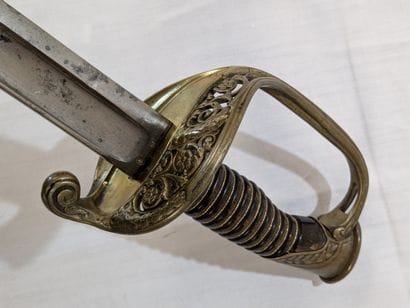Sabre d'infanterie, modèle 1855. Gravé 