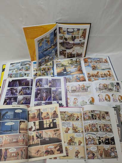 Lot de 7 bandes dessinées dont Spirou, années...