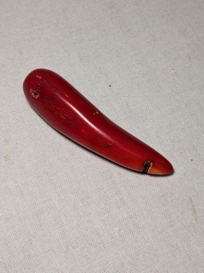 Element de corail. 32,2 carats. Long.: 5...