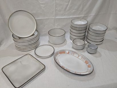 NIDERVILLER Stoneware dinner set, consisting...