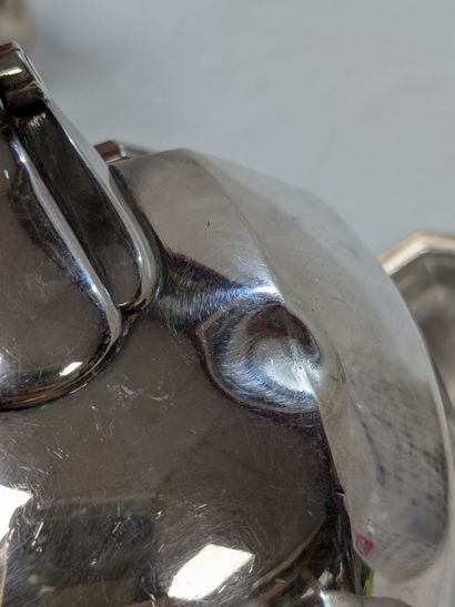 Sucrier en argent. Art déco. Minerve. Poids...