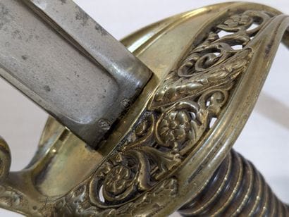 Sabre d'infanterie, modèle 1855. Gravé 