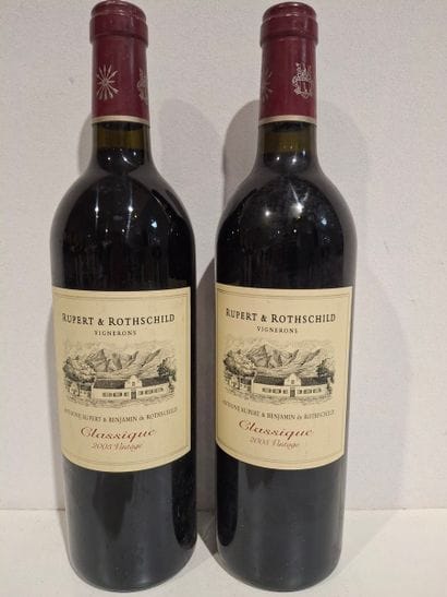 2 bottles of Rupert and Benjamin de Rothschild...