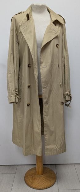 YVES SAINT LAURENT, trench en tissu beige,...