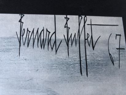 D'après Bernard BUFFET (1928-1999) « Le canal...