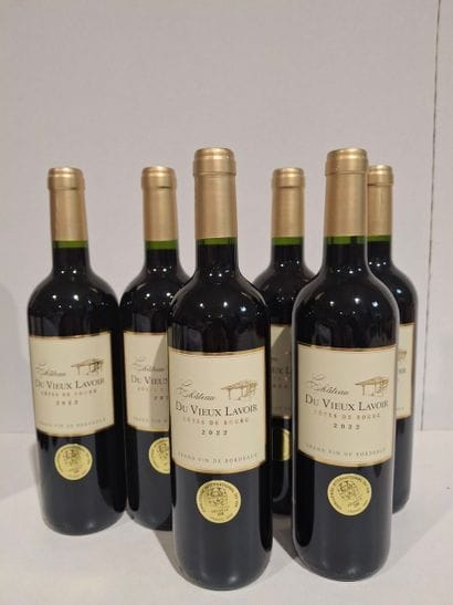 6 Bouteilles de Château du Vieux Lavoir 2022...