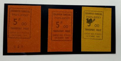 France: Strike stamps N°14 (per 2ex) and...