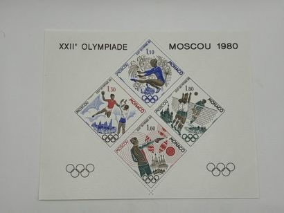 Monaco - Special Blocks N°11 **- 1980 Moscow...