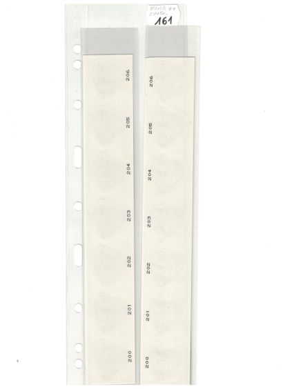 France - Rollers N°101A/101B strips of 7...