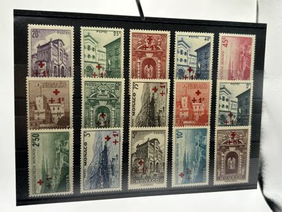 Monaco - N°200/214 ** Series with Red Cross...