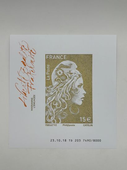 France: Marianne L'Engagée: imperforated**...