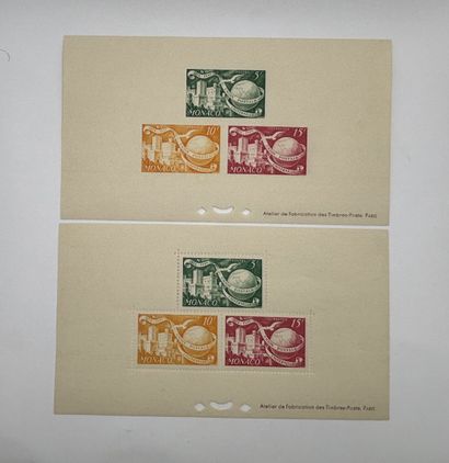 Monaco - Special Blocks N°1 and 1a ** 322,...