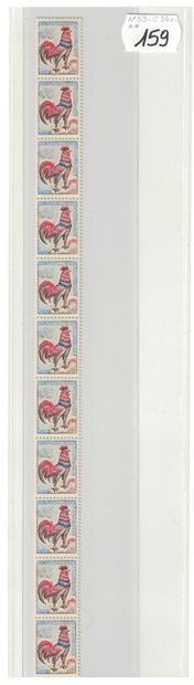 France - Roulette N°53** band of 11 of 0.25...
