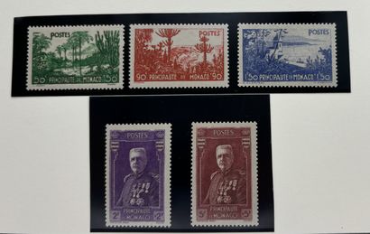 Monaco - N°135/139 ** Garden series and effigy...