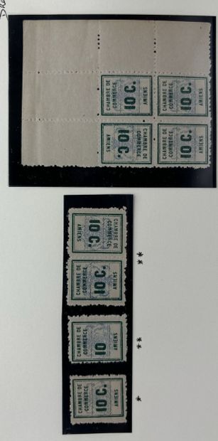 France: Strike stamps N°1*, 1a**, 1b**Amiens,...