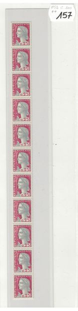 France: N°52** - Roulette in strips of 11...