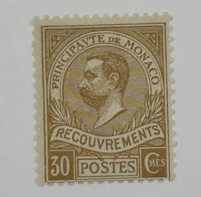 Monaco - TA 10 * 30 cts bistre - Prince Albert...
