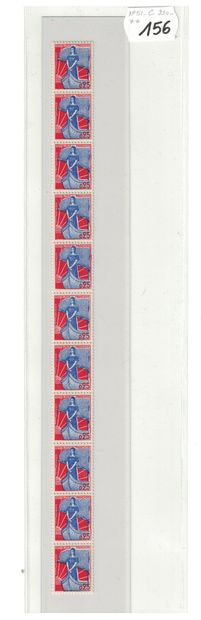 France: N°51** - Roulette in strips of 11...
