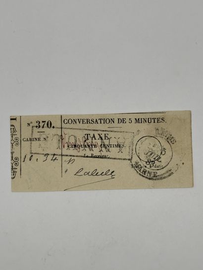 France: Telephone: N°2A cancelled - 50ct...