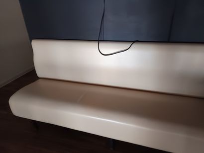 ensemble de banquettes simili cuir beige