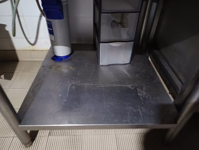 Desserte inox deux plateaux