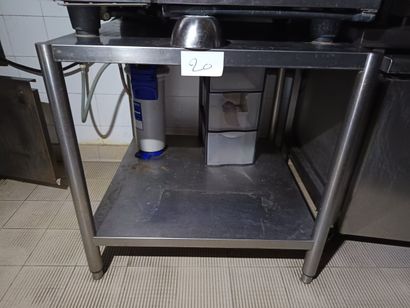 Desserte inox deux plateaux