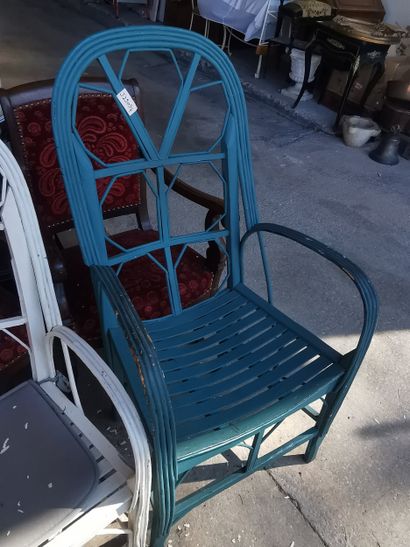 2 chaises en bois laqué circa 1930