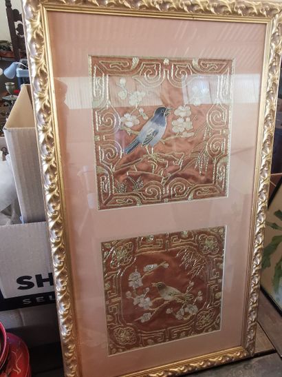 lot asiatique comprenant estampes , dessins...