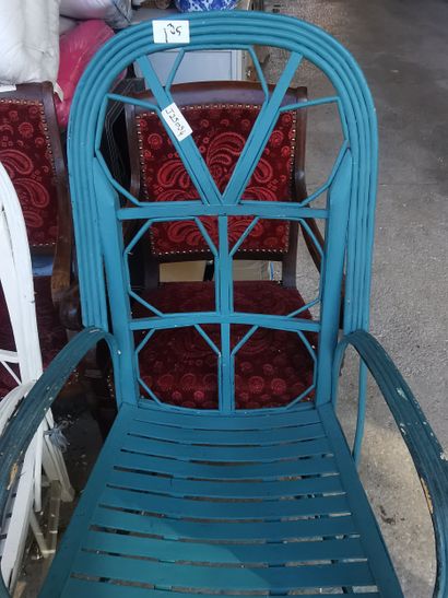 2 chaises en bois laqué circa 1930