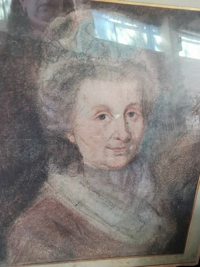 Carton de 5 toiles et dessins encadrés