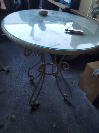 Table de salle à manger dessus en bois pietement...