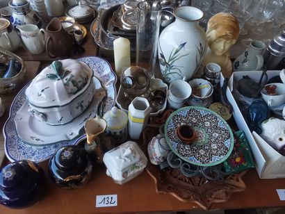 l'intégralité des 2 tables ainsi que le dessous...