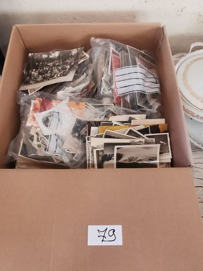 Un carton de photos et cartes anciennes et...