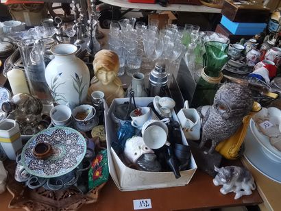 l'intégralité des 2 tables ainsi que le dessous...