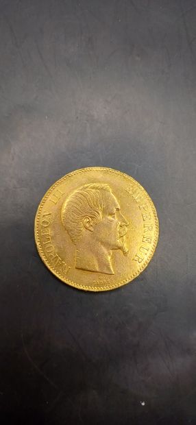 Pièce de 100 Francs or, année 1858
Poids...