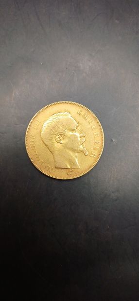 Pièce de 50 Francs or, année 1857
Poids 16,02g
LES...